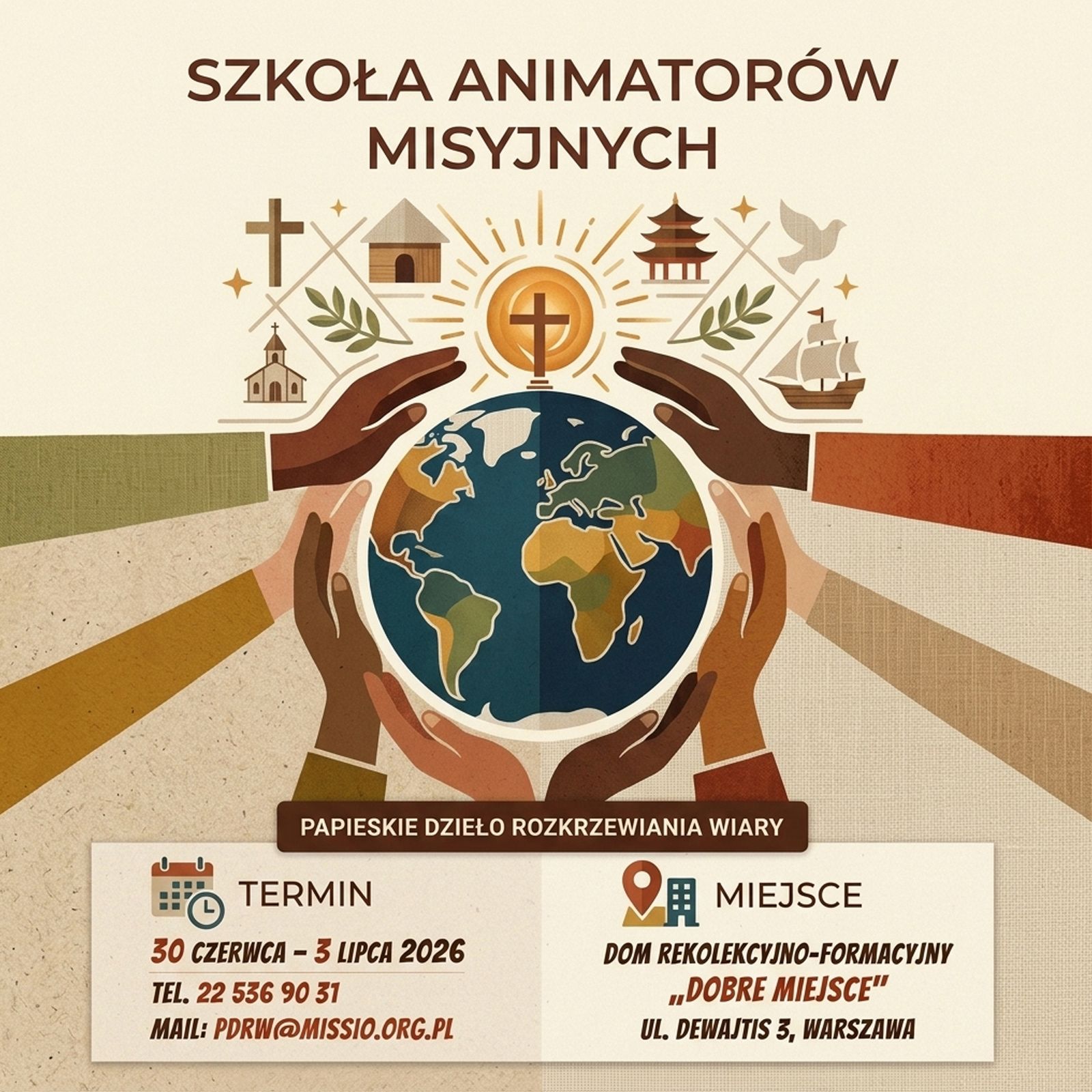Szkoła Animatorów Misyjnych pierwszego stopnia - zaproszenie