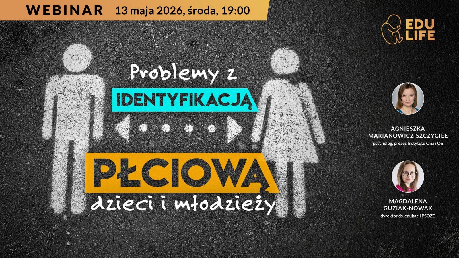 Webinar „Problemy z identyfikacją płciową dzieci i młodzieży" - 13 maja 2026