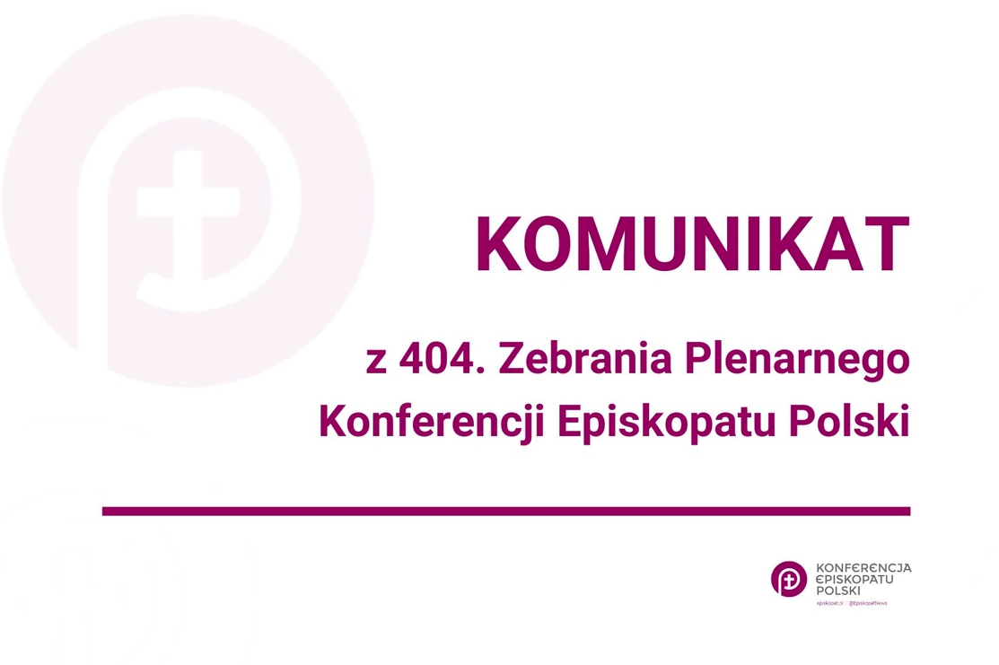 Komunikat po 404. Zebraniu Plenarnym KEP