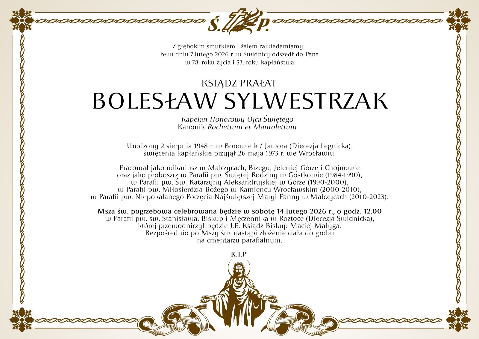 Pogrzeb Ks. Bolesława Sylwestrzaka
