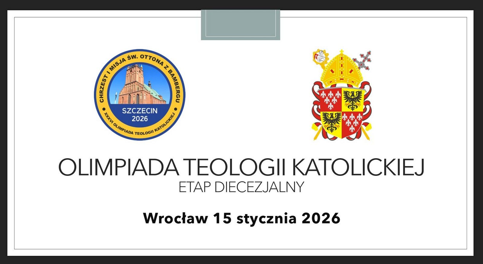 Olimpiada Teologii Katolickiej 2025/2026 - etap diecezjalny