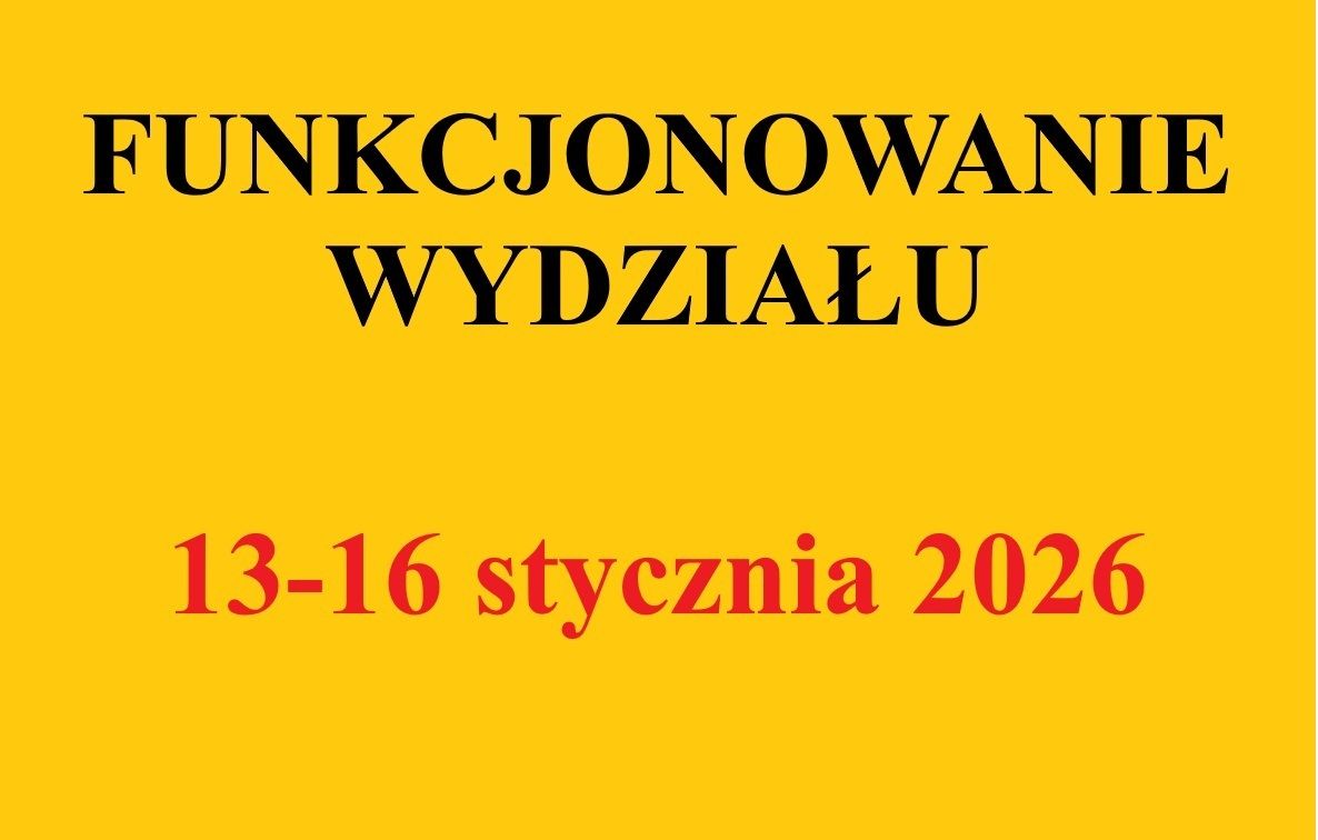 Funkcjonowanie Wydziału