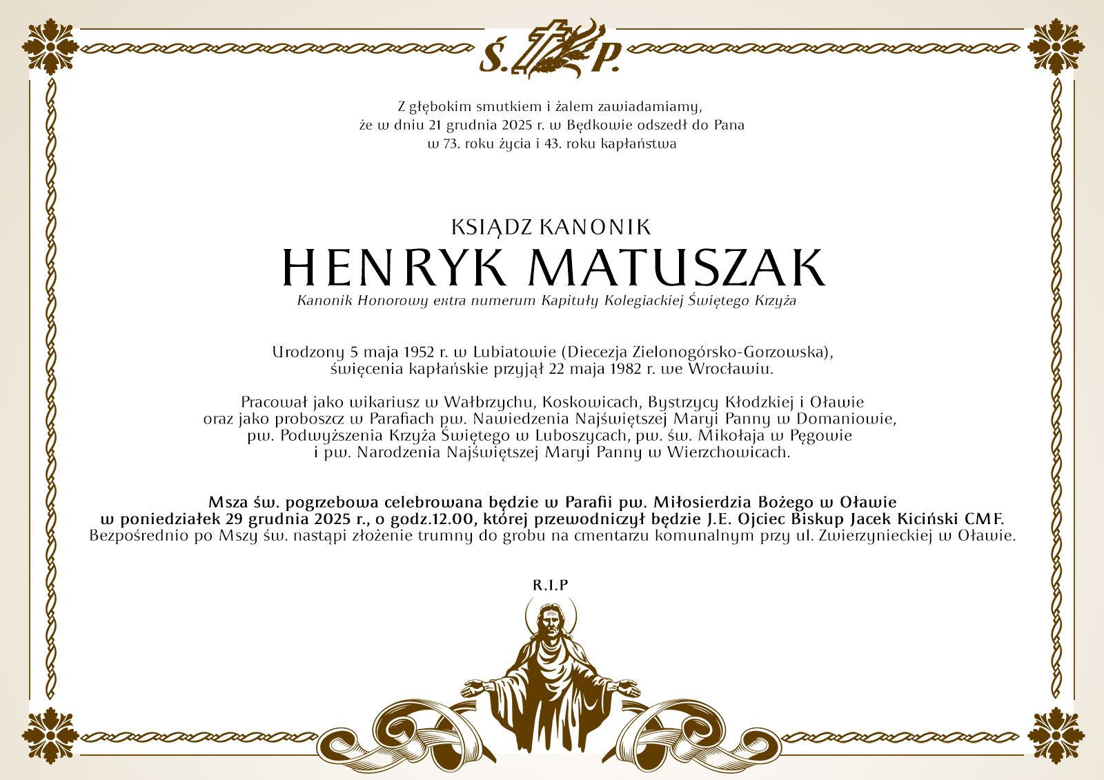Pogrzeb Ks. Henryka Matuszaka