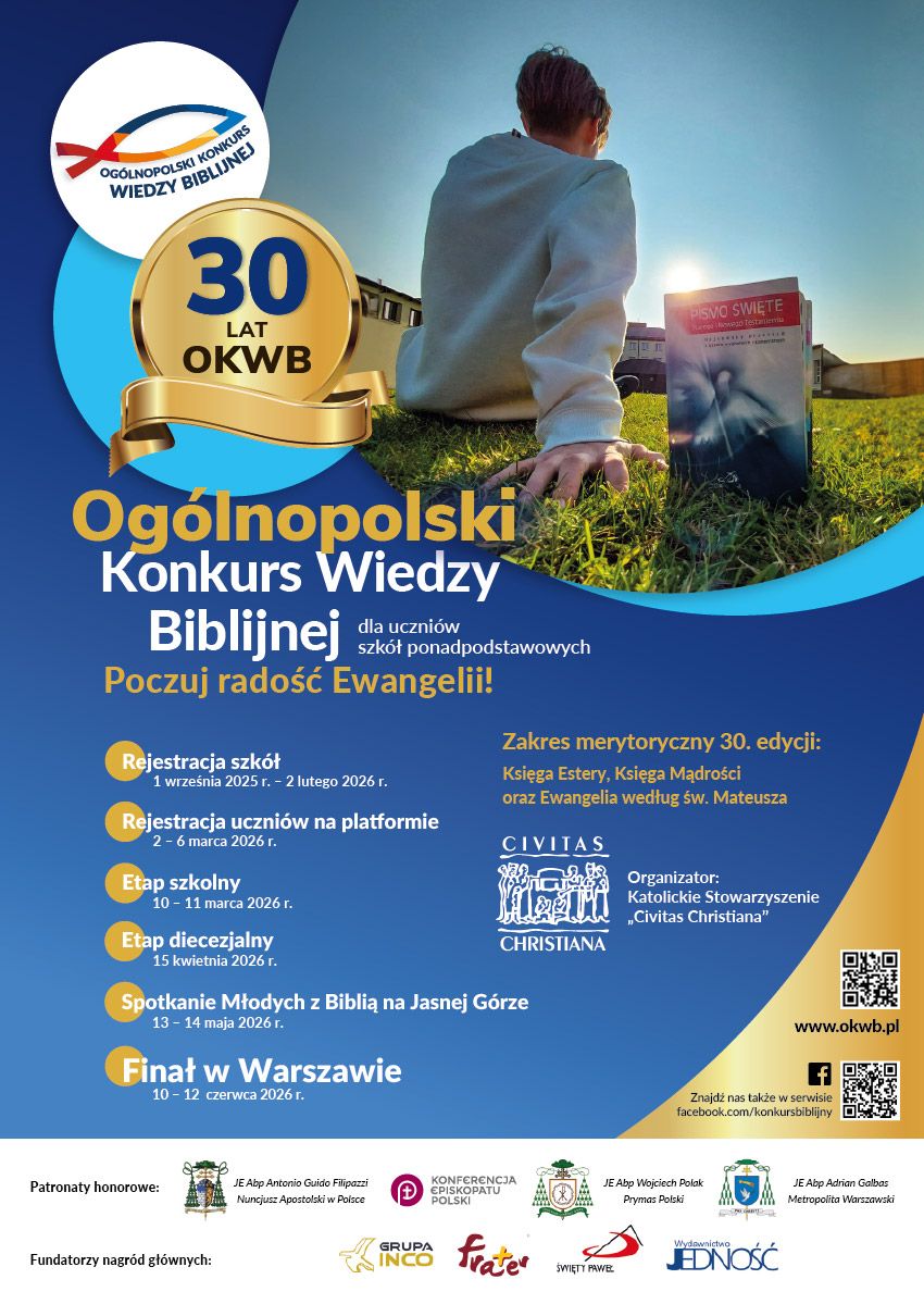 Ogólnopolski Konkurs Wiedzy Biblijnej - zgłoszenia