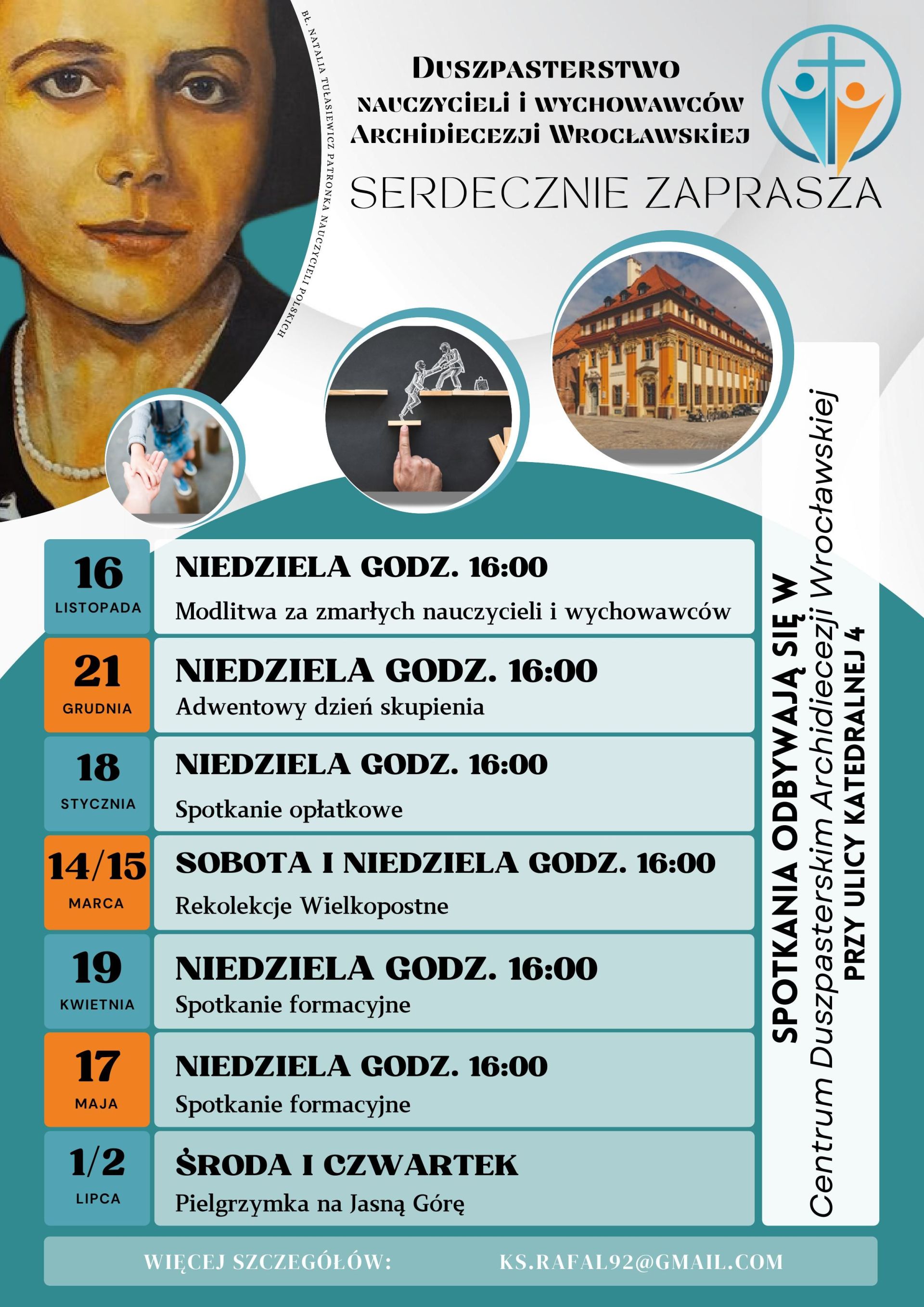 Kalendarium Diecezjalnego Duszpasterstwa Nauczycieli