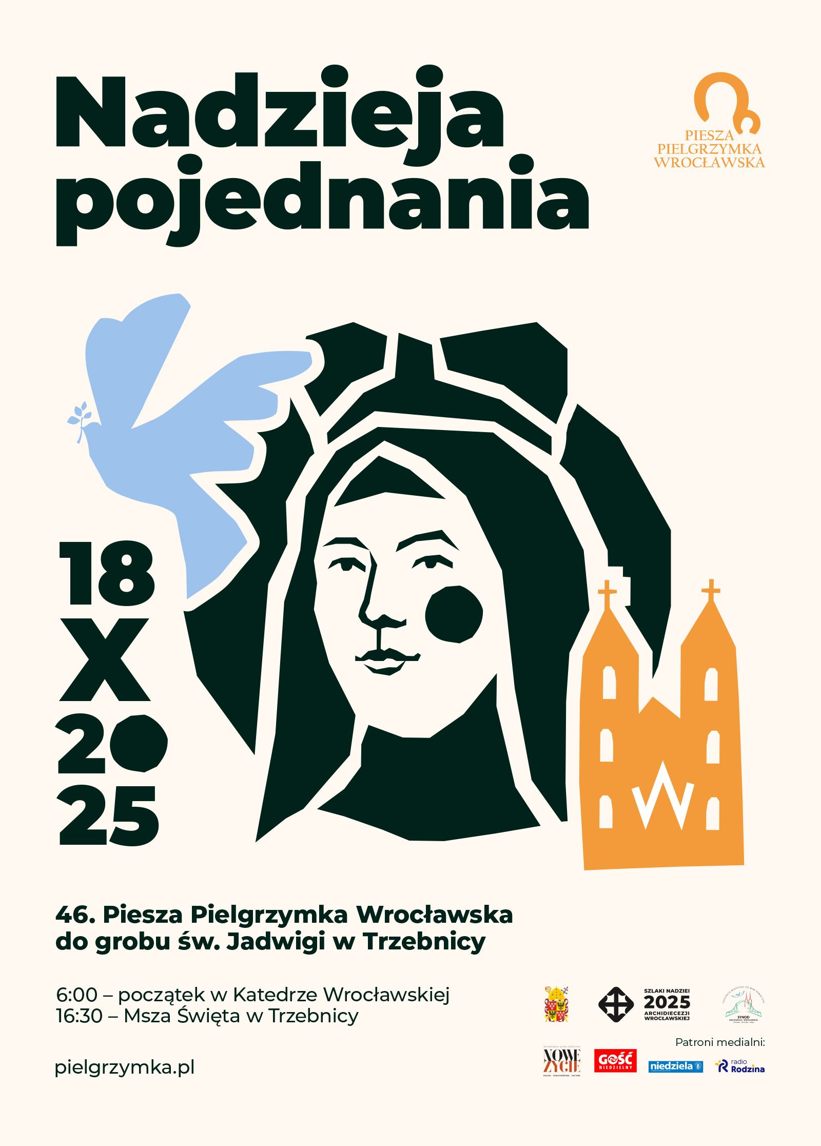 46. Piesza Pielgrzymka Wrocławska do grobu św. Jadwigi w Trzebnicy