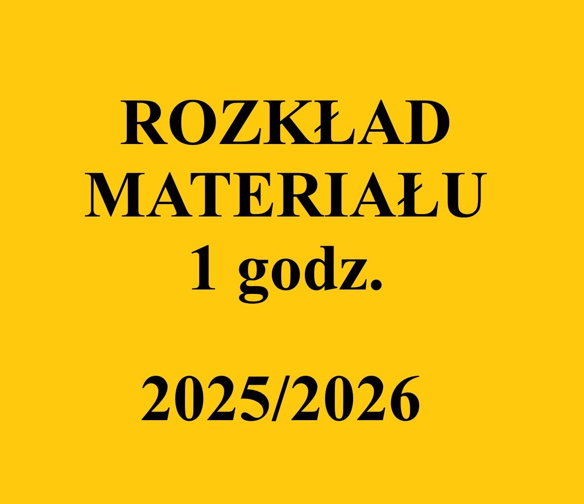 Dostosowania tematów lekcji - 2025/2026