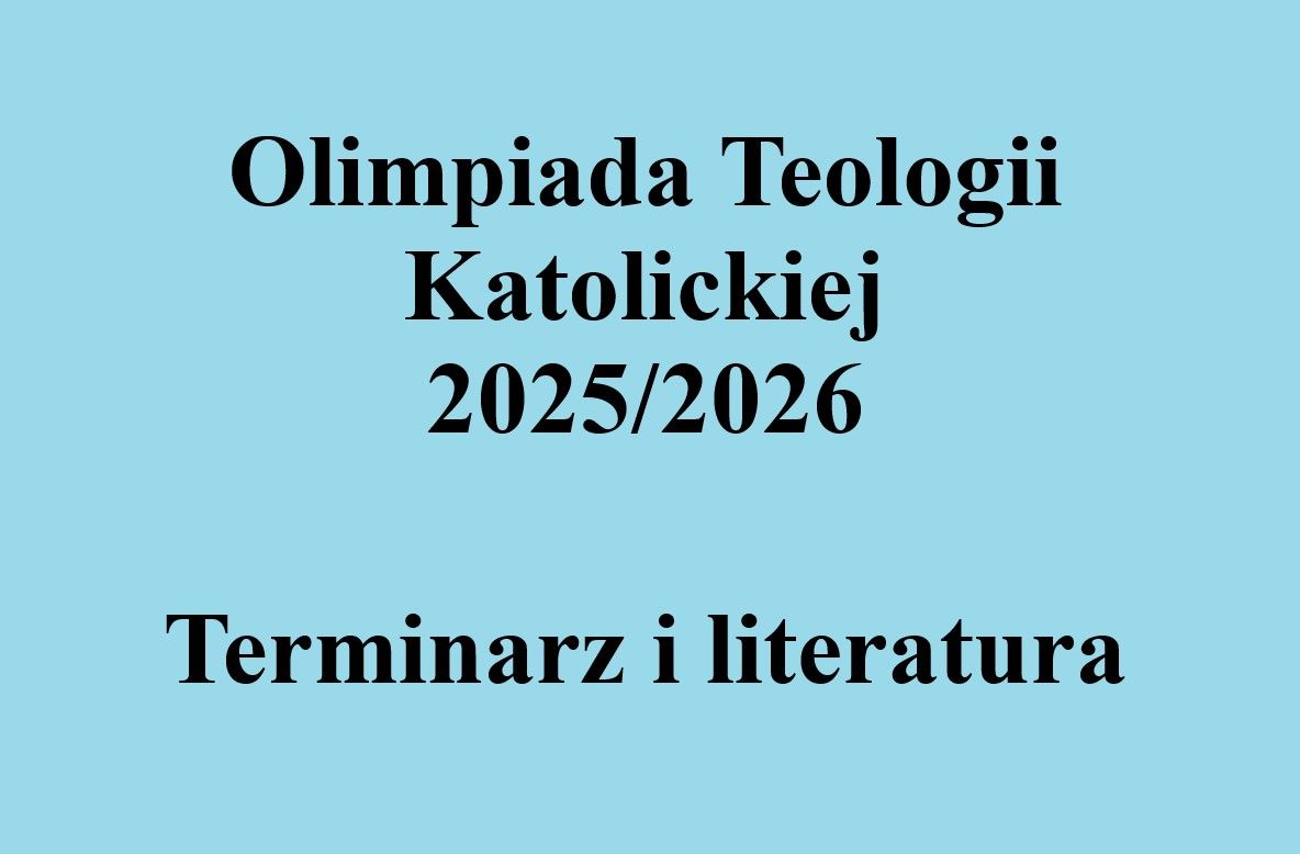 Olimpiada Teologii Katolickiej 2025/2026