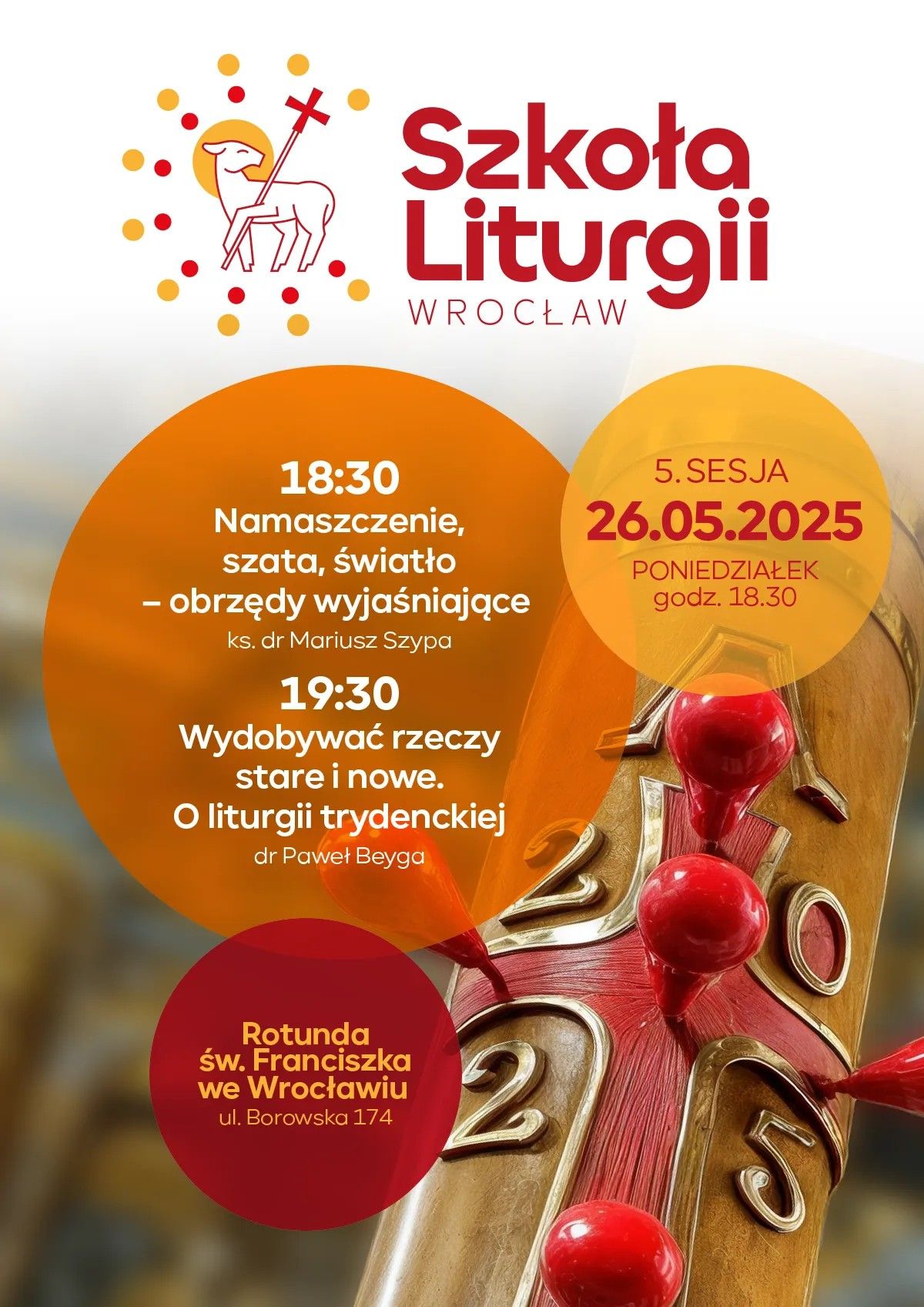 Wydział Katechetyczny zaprasza na kolejną sesję wykładową Szkoły Liturgii