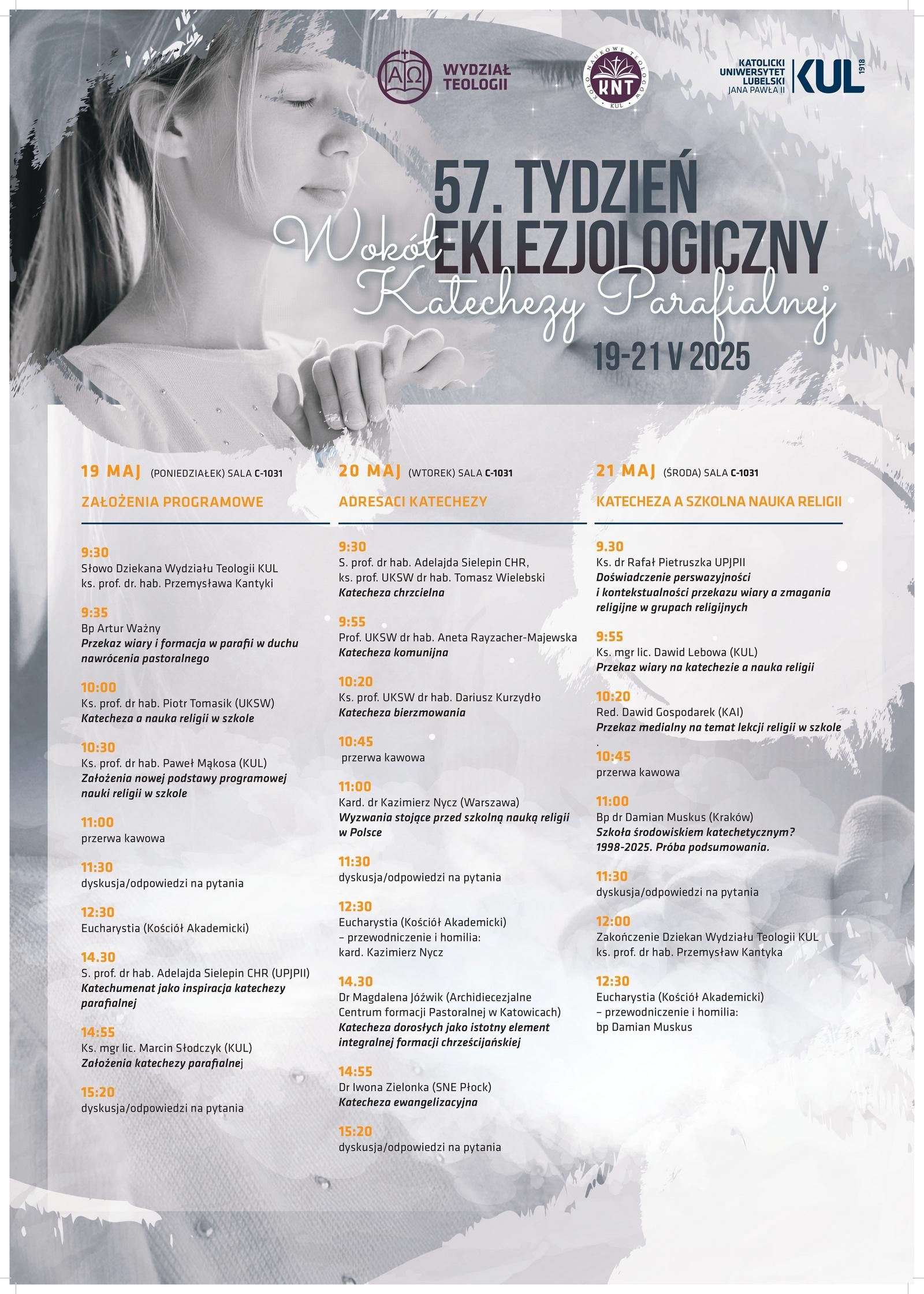 Wokół katechezy parafialnej - 19-21 maja 2025 - konferencja on-line