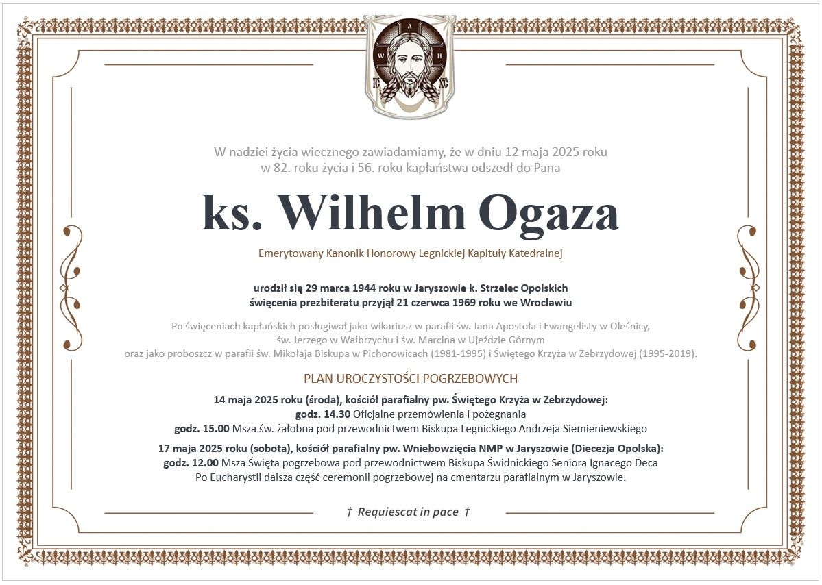 Pogrzeb Ks. Wilhelma Ogazy