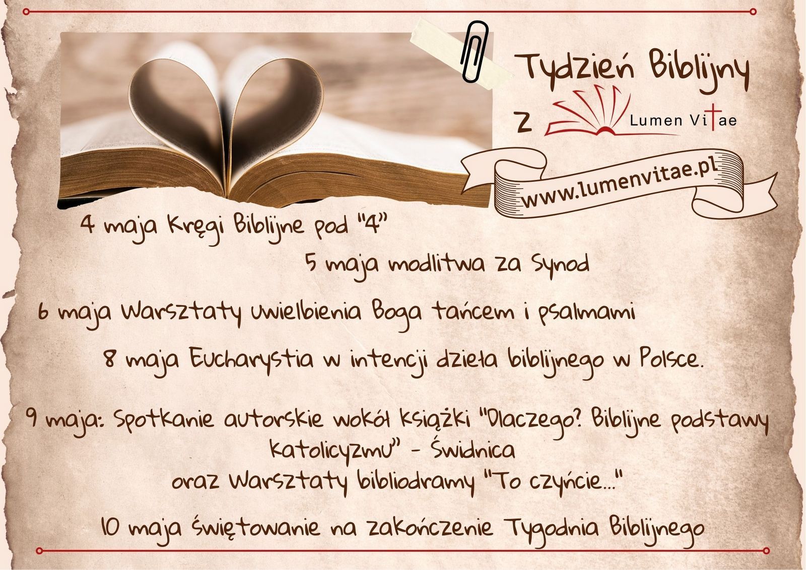 Tydzień Biblijny - 4-10 maja 2025