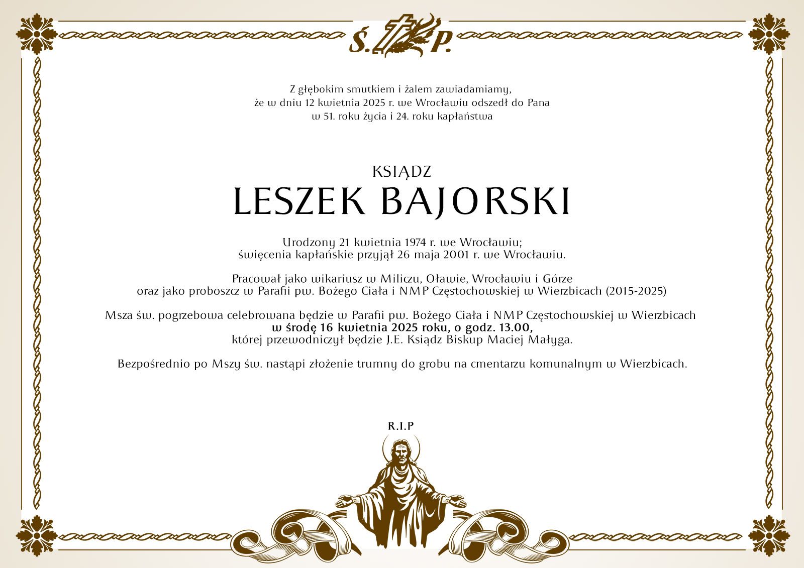 Pogrzeb Ks. Leszka Bajorskiego