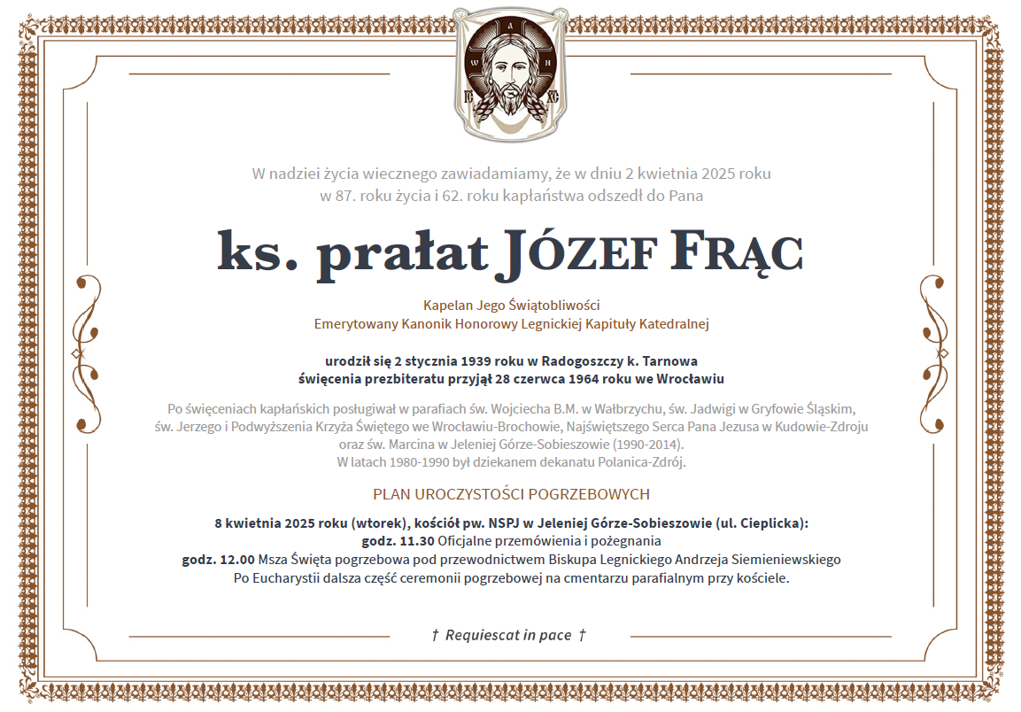 Pogrzeb Ks. Józefa Frąca