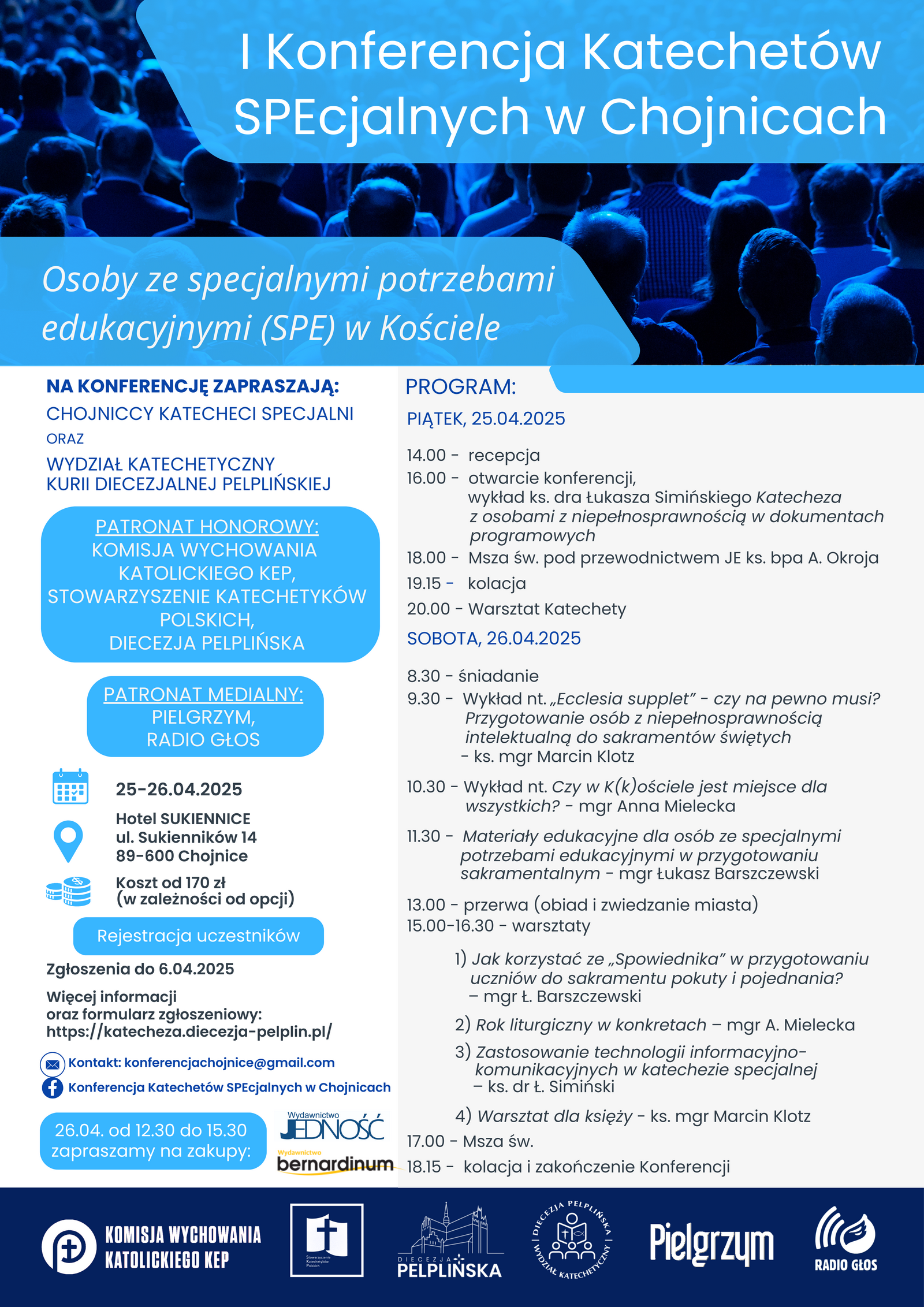 I Konferencja Katechetów SPEcjalnych w Chojnicach - 25-26 kwietnia 2025
