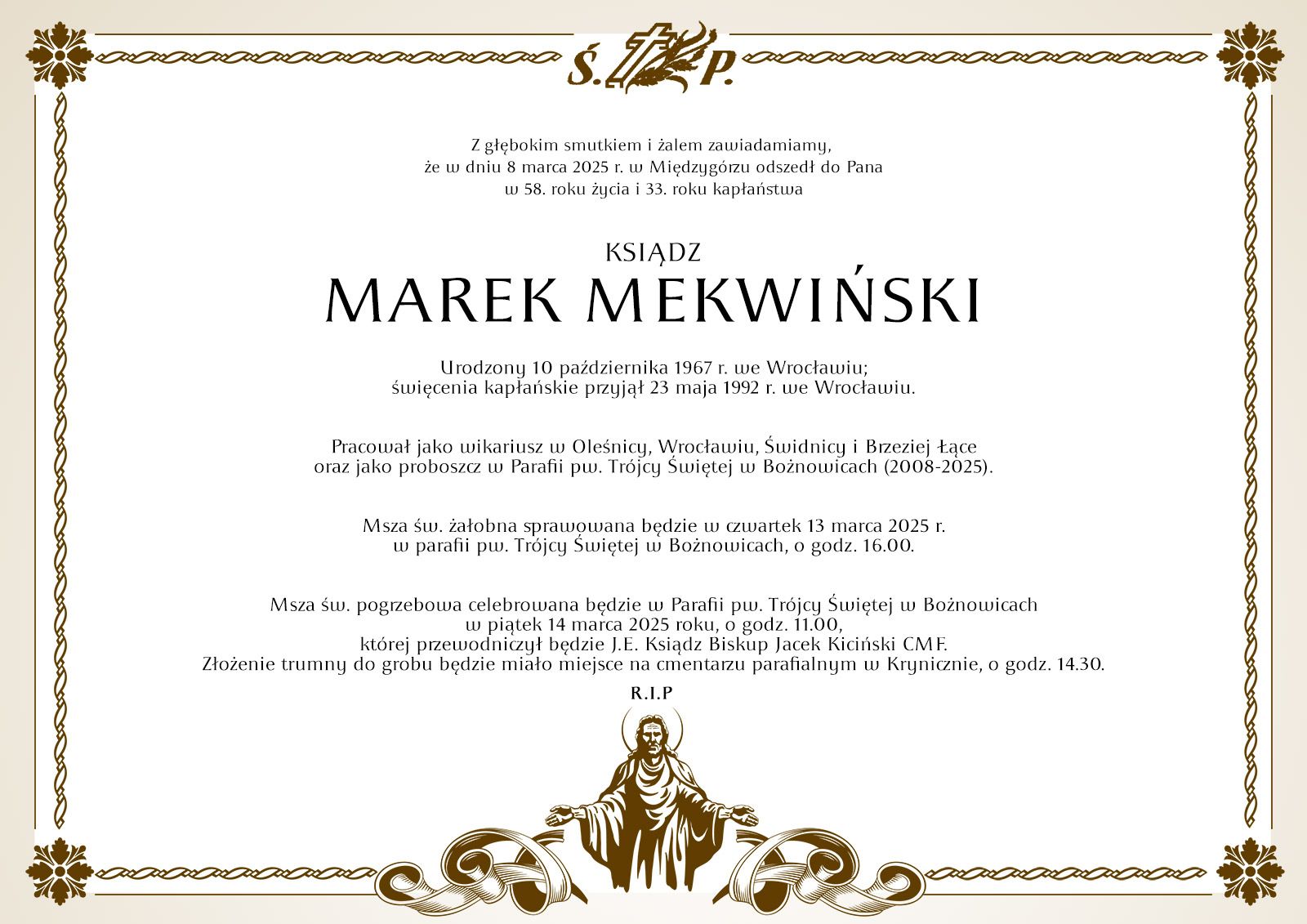 Pogrzeb Ks. Marka Mekwińskiego