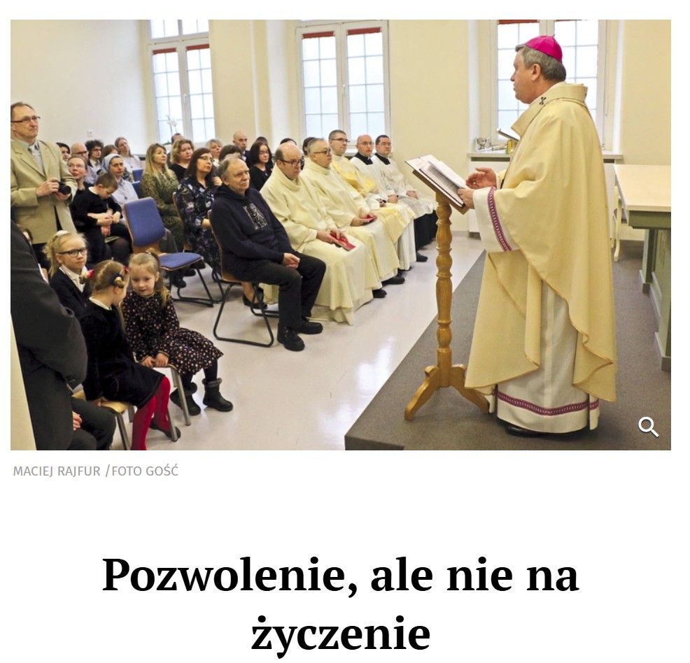 Pozwolenie, ale nie na życzenie - artykuł w Gościu Wrocławskim