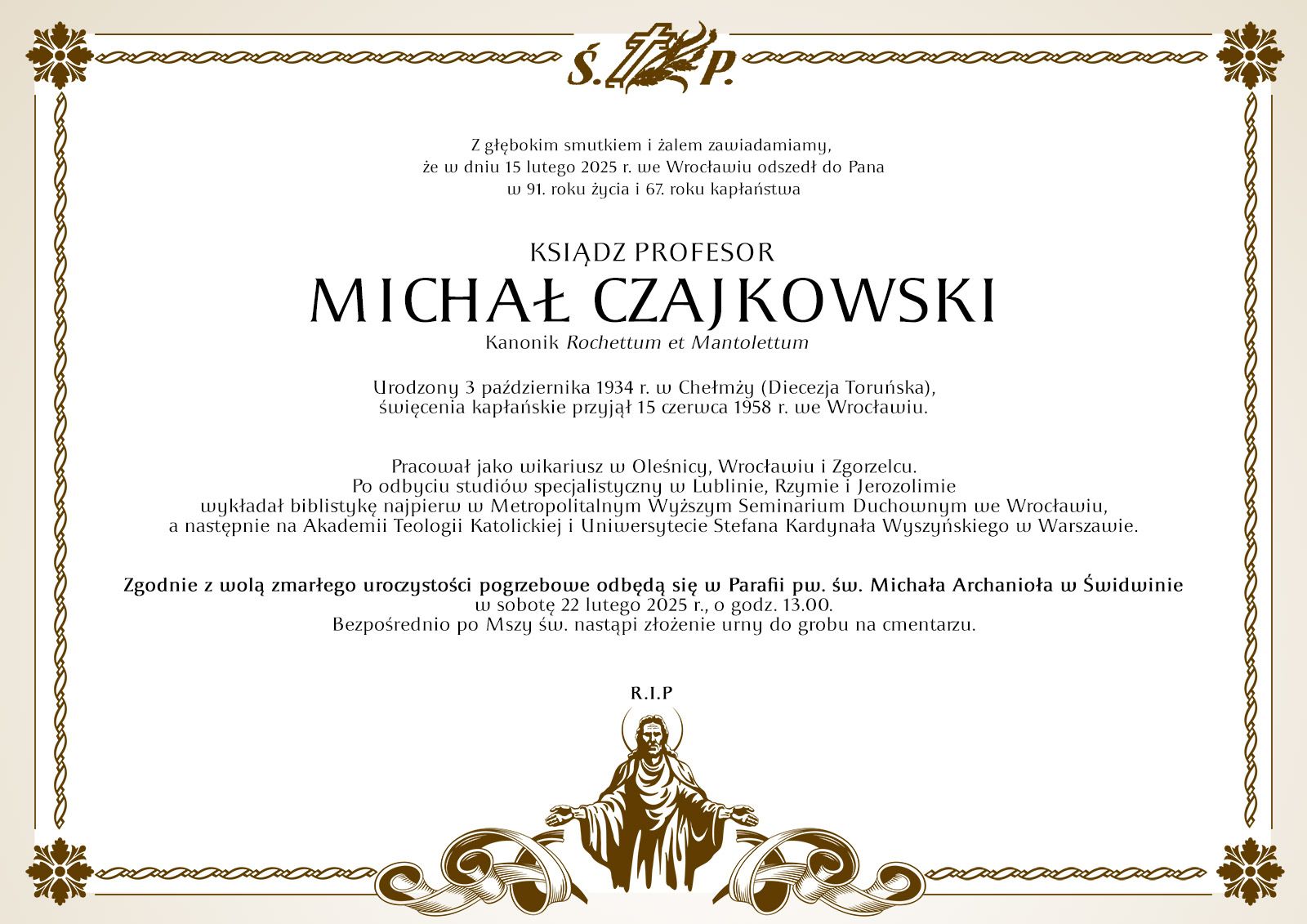 Pogrzeb Ks. Michała Czajkowskiego
