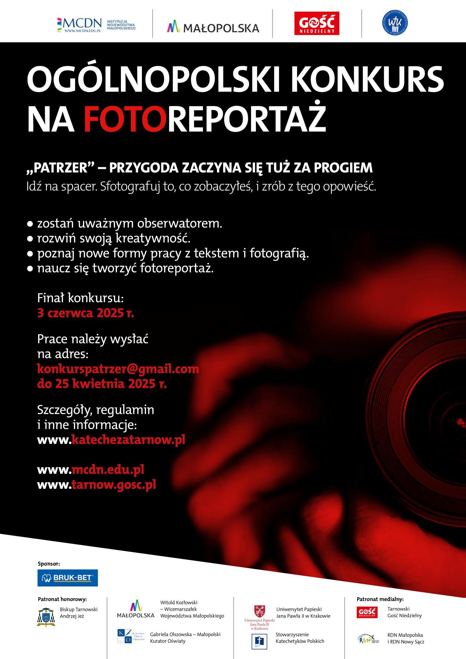 Ogólnopolski Konkurs na Fotoreportaż – „Patrzer – Przygoda zaczyna się  tuż za progiem”