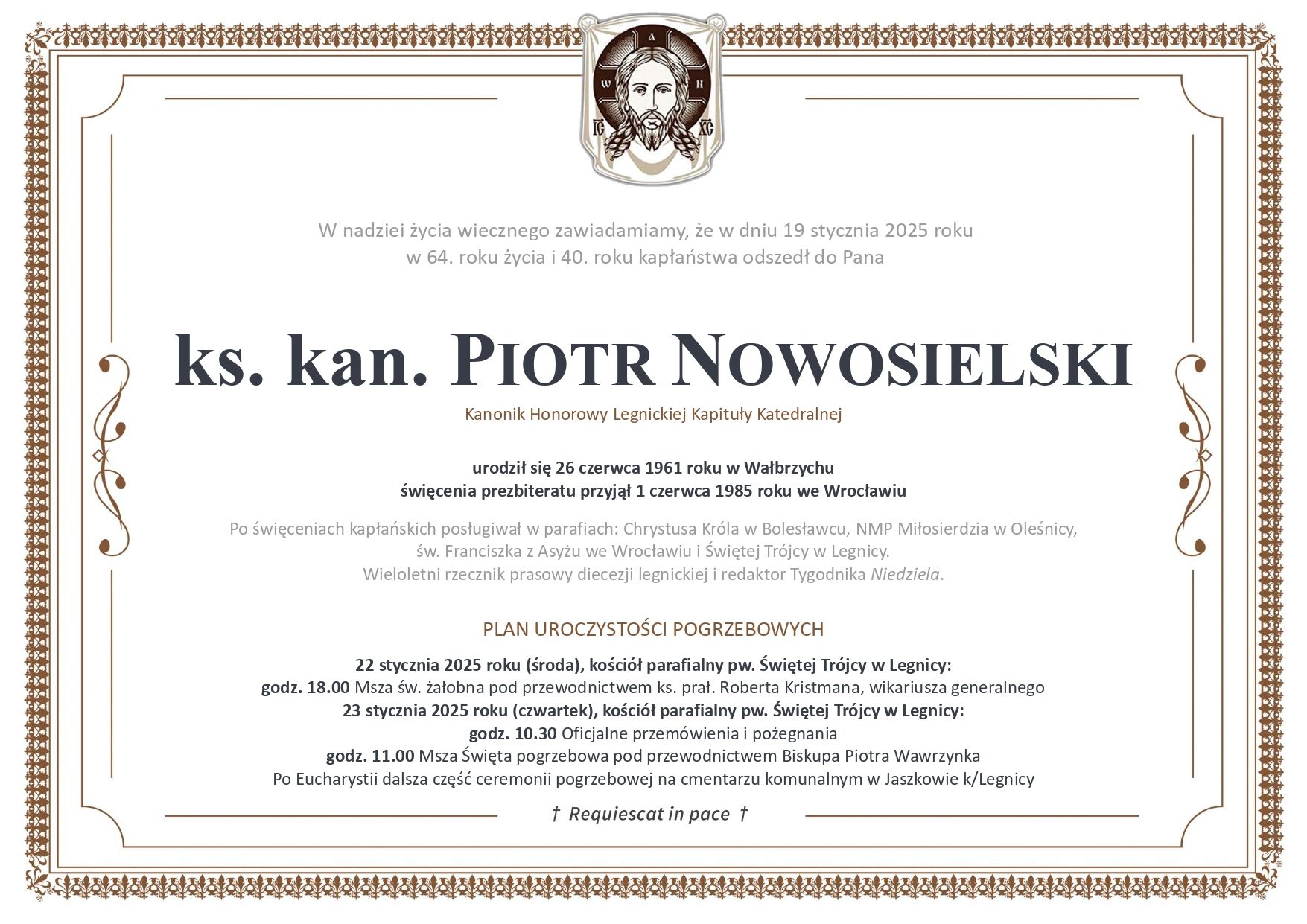 Pogrzeb ks. Piotra Nowosielskiego