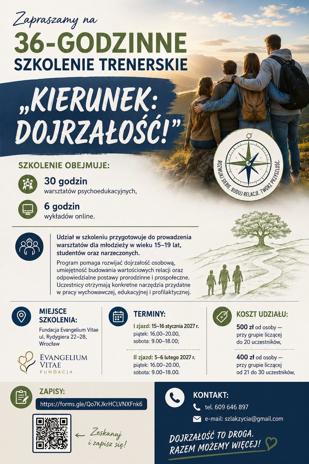 Szkolenie trenerskie „Kierunek: dojrzałość!"