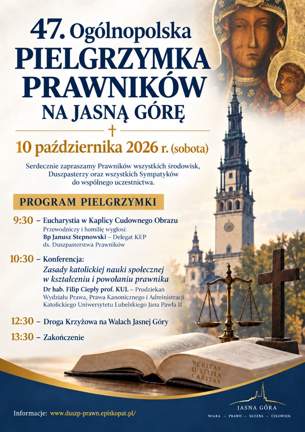 KOMUNIKATY WYDZIAŁU DUSZPASTERSKIEGO - 17.09.2026 r.